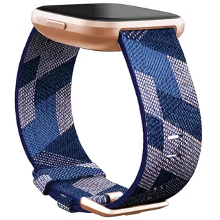 Chytré hodinky Fitbit Versa 2 Special Edition Navy & Pink Woven