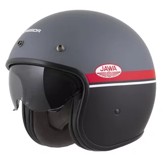 Moto přilba Cassida Oxygen Jawa OHC 2.0 šedá matná/červená/černá/bílá