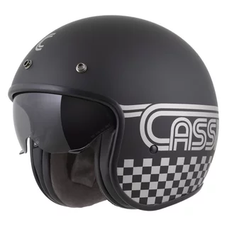 Moto přilba Cassida Oxygen Rondo 2.0 černá matná/stříbrná