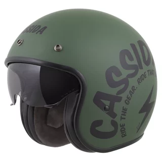 Moto přilba Cassida Oxygen Gear 2.0 zelená matná/černá 2025