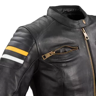 Women’s Leather Motorcycle Jacket W-TEC Stripe Lady