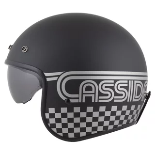 Moto přilba Cassida Oxygen Rondo 2.0 černá matná/stříbrná