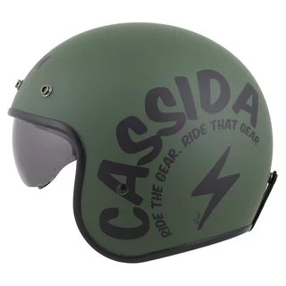 Moto přilba Cassida Oxygen Gear 2.0 zelená matná/černá 2025