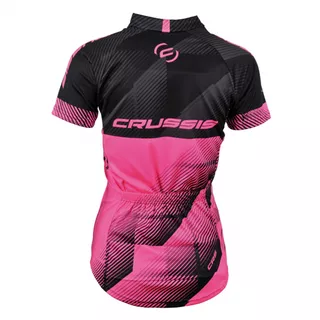 Women’s Cycling Jersey Crussis - Black-Pink