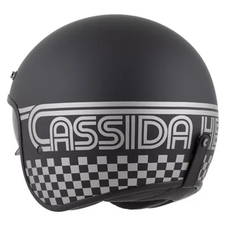 Moto přilba Cassida Oxygen Rondo 2.0 černá matná/stříbrná