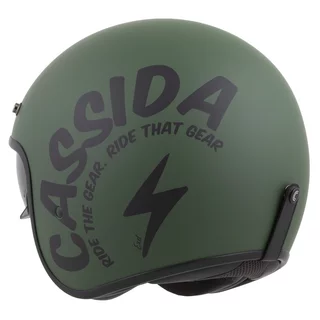 Moto přilba Cassida Oxygen Gear 2.0 zelená matná/černá 2025