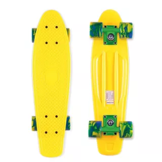 Pennyboard Street Surfing Beach Board - Gnarly Sunset Orange - Summer Sun Yellow