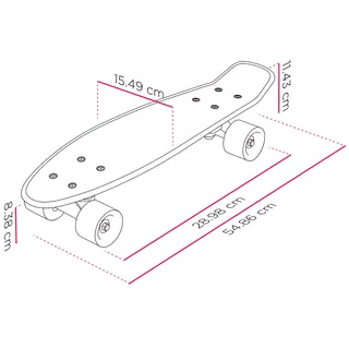 Pennyboard Street Surfing Fuel Board Skelectron