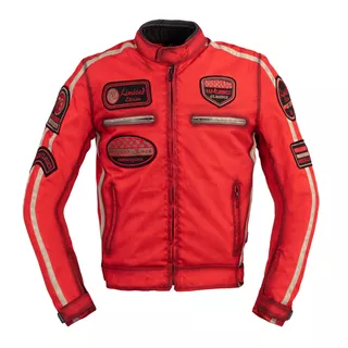 W-TEC Patriot Red Herren Textiljacke - rot