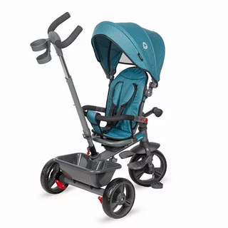 Dětská tříkolka s vodící tyčí Coccolle Primo - Turquoise Tide