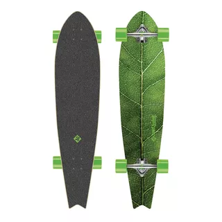 Longboard Street Surfing Fishtail - The Leaf 42" - Silver Truck