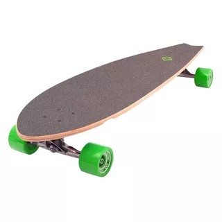 Longboard Street Surfing Fishtail - The Leaf 42" - Silver Truck