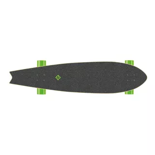 Longboard Street Surfing Fishtail - The Leaf 42" - Silver Truck