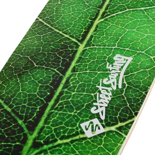 Longboard Street Surfing Fishtail - The Leaf 42" - zelený truck