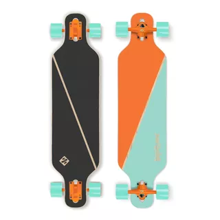 Longboard Street Surfing Freeride - Nordic Orange 39" - ABEC 9