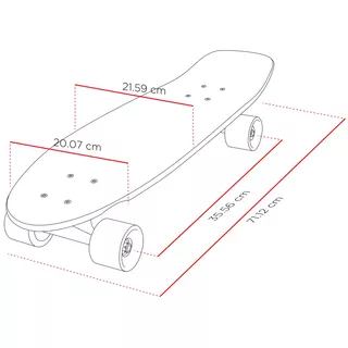 Mini longboard Street Surfing Kicktail Comics 28"