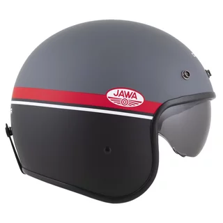Moto přilba Cassida Oxygen Jawa OHC 2.0 šedá matná/červená/černá/bílá