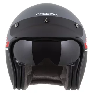 Moto přilba Cassida Oxygen Jawa OHC 2.0 šedá matná/červená/černá/bílá