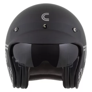 Moto přilba Cassida Oxygen Rondo 2.0 černá matná/stříbrná
