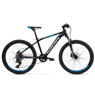 Juniorský bicykel Kross Level JR 3.0 24" - model 2020 - čierna/modrá/strieborná