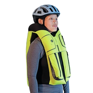 Bicycle Airbag Vest Helite B’Safe - Green-Yellow