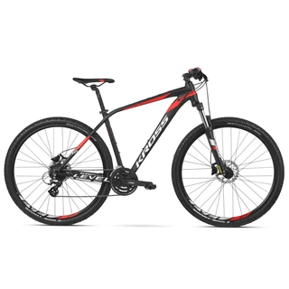 Horský bicykel Kross Level 1.0 27,5" - model 2020 - S (16.5") - červená/biela/čierna