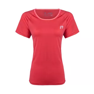 Women’s Running Short Sleeve T-Shirt Newline Imotion Tee - Grey - Red