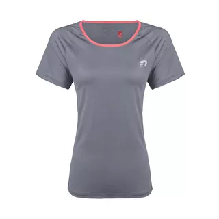 Damen-Lauf-T-Shirt Newline Imotion - kurzer Ärmel - grau - grau