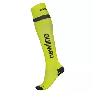 Podkolanówki skarpety kompresyjne do biegania Newline Compression Sock 90941 - Neonowy