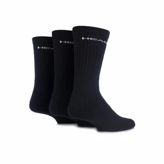 Socks Head Crew UNISEX – 3 Pairs - Black-White - Black-White