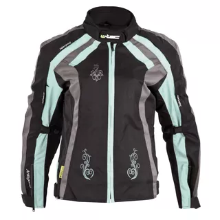 Women's Motorcycle Jacket W-TEC Antigona - Black-Violet - Black-Blue