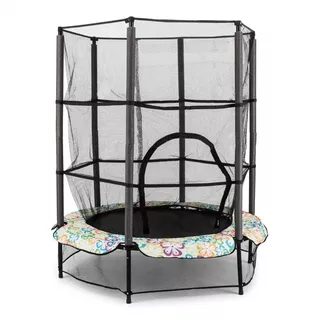 Trampoline KLARFIT Rocketkid 4 140 cm – Flower Pattern