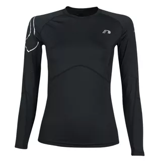 Dámske kompresné termo tričko Newline Iconic Compression Thermal LS Shirt - dlhý rukáv - S - čierna