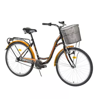 Mestský bicykel DHS Citadinne 2636 26" - model 2015 - bielo-červená