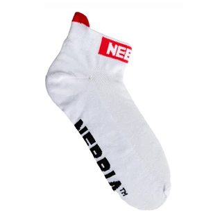 Členkové ponožky Nebbia "SMASH IT" 102 - White