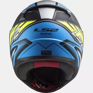 LS2 FF353 RAPID GALE MATT BLACK BLUE YELLOW bukósisak