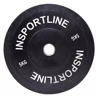 Obciążenie gumowe inSPORTline Bumper Plate 5 kg 50 mm