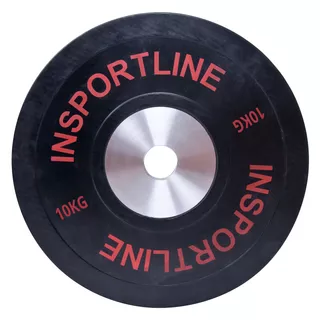 Obciążenie gumowe inSPORTline Bumper Plate 10 kg 50 mm