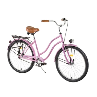 Ladies Urban Bike DHS Cruiser 2696 26" - model 2015 - White - Pink