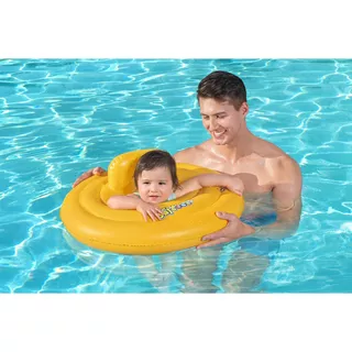 Nafukovací kruh Bestway Triple Ring Baby 69 cm - žlutá