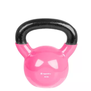 Hantla winylowa inSPORTline Kettlebell 16 kg