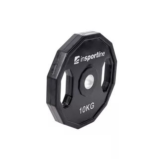 Rubber Coated Weight Plate inSPORTline Ruberton 10kg 30 mm