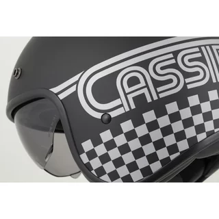 Moto přilba Cassida Oxygen Rondo 2.0 černá matná/stříbrná