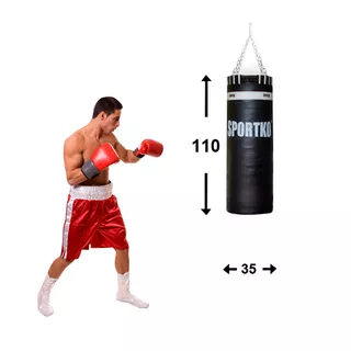 Leather Punching Bag SportKO 35x110cm