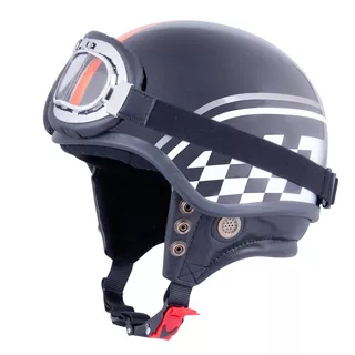 Motorradhelm W-TEC AP-62G - Rennflagge