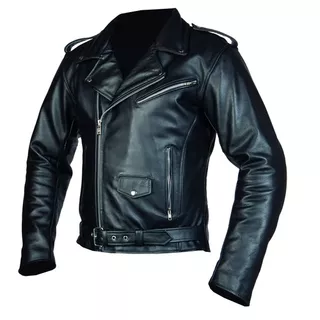 Herren Motorradjacke OZONE Ramones - schwarz - schwarz