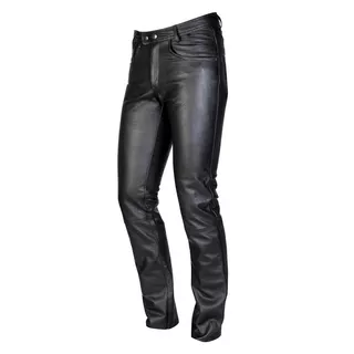 Herren-Motorradhose aus Leder OZONE Daft - schwarz