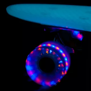 Glow-in-the-Dark Pennyboard WORKER Lumy 22ʺ - Blue