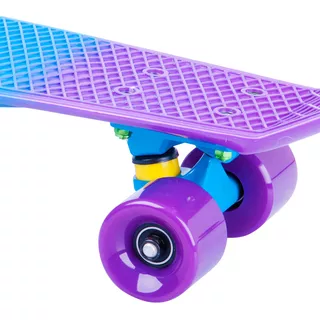 Penny Board WORKER Sunbow 22" - Grün-Blau-Lila