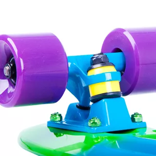 Penny Board WORKER Sunbow 22" - Grün-Blau-Lila